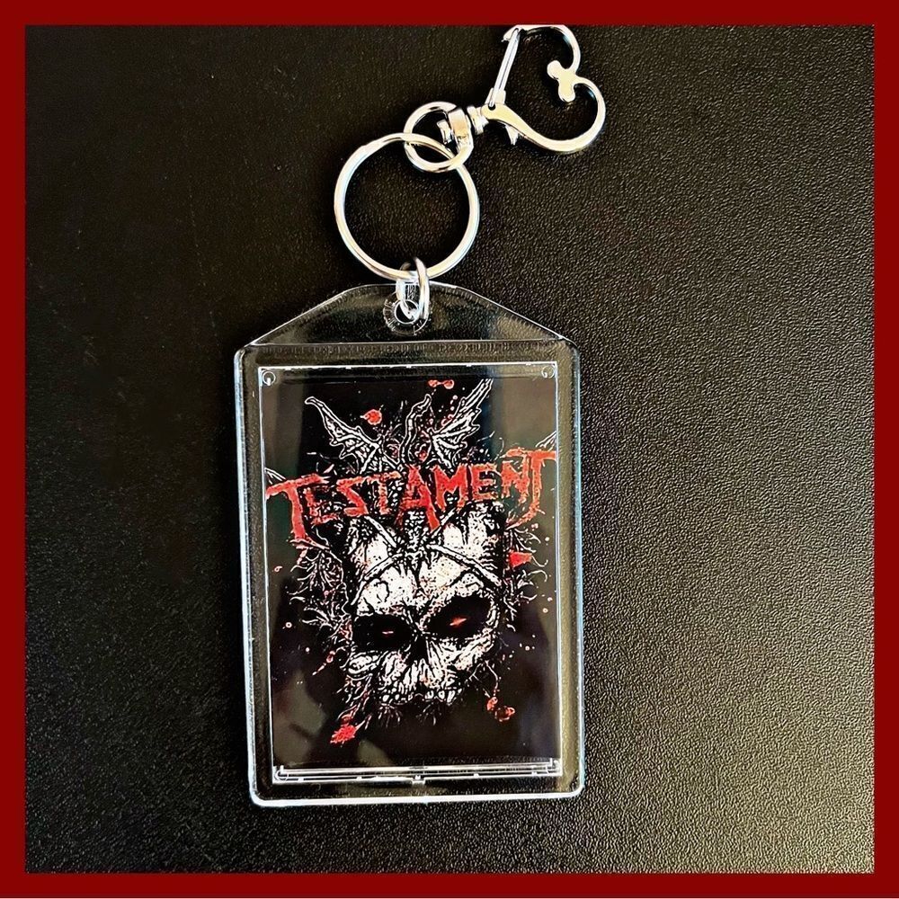 *30off3* NWT. Testament Double‎ Side Keychain.​